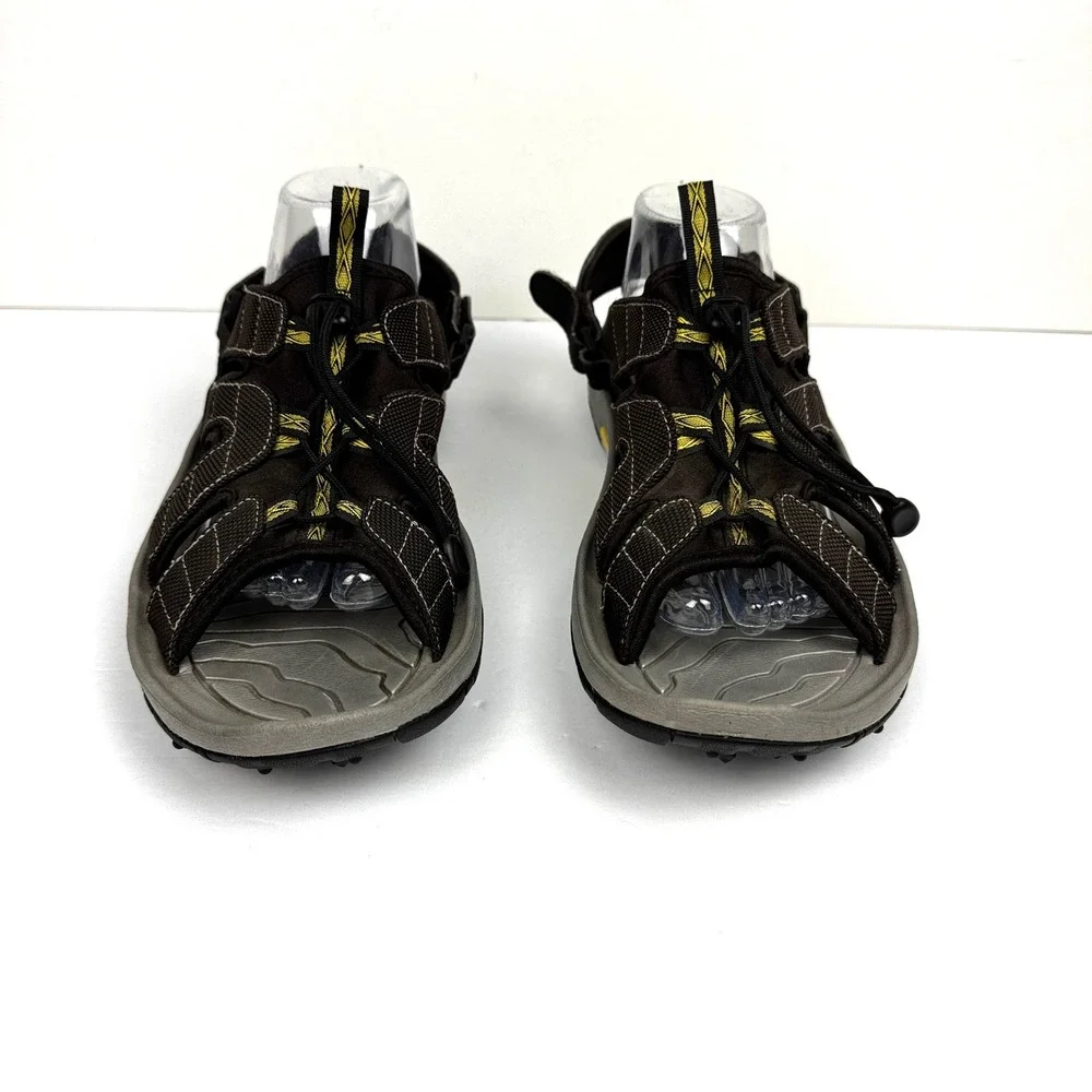 FootJoy GreenJoys Mens Golf Sandals Brown Size 10 Cleats Excellent Style 45697